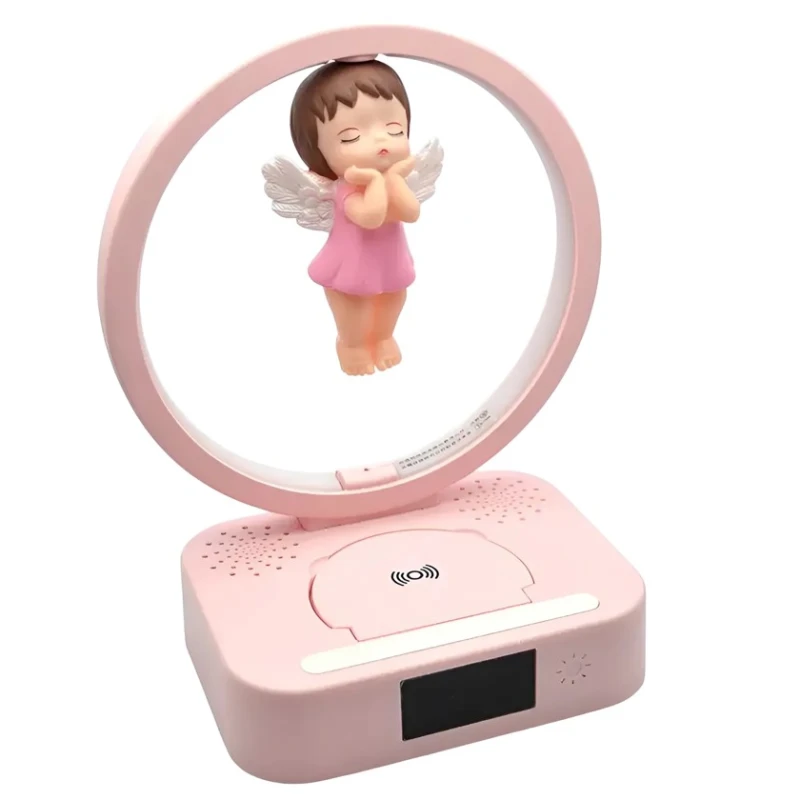 Dekorativ lampa və portativ dinamik 2-1-də Y-568, çəhrayı