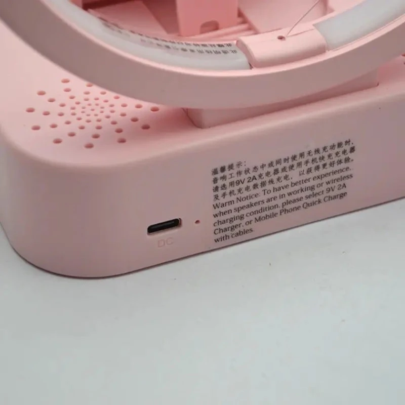 Dekorativ lampa və portativ dinamik 2-1-də Y-568, çəhrayı