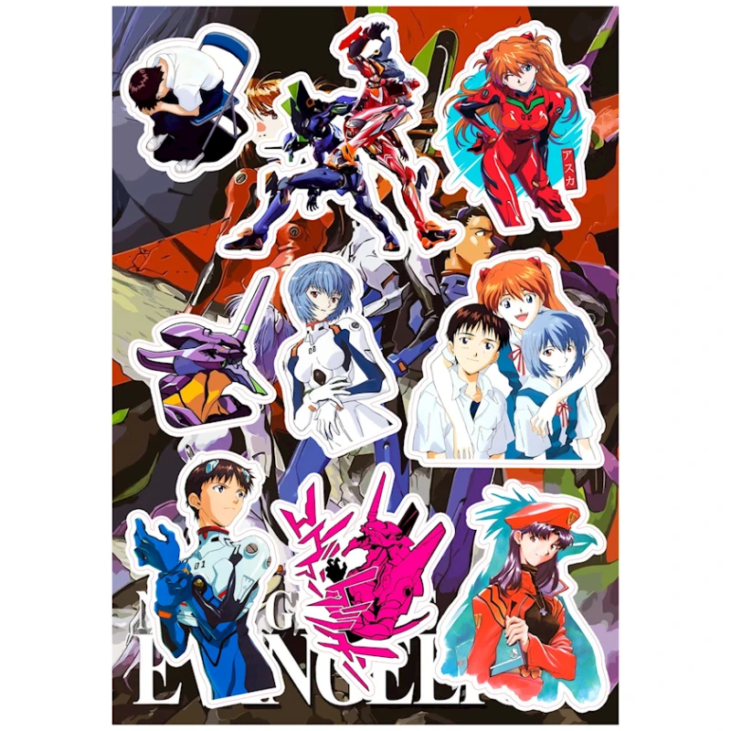 Набор наклеек Evangelion, 9 шт