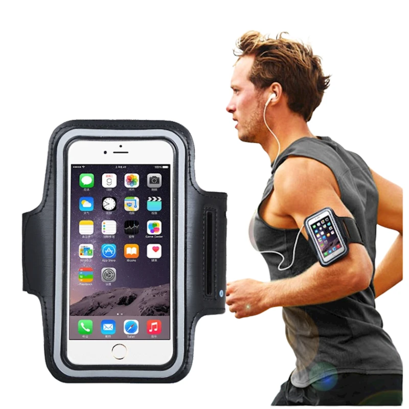 Ələ bərkidilən smartfon çexolu Armbands, qara