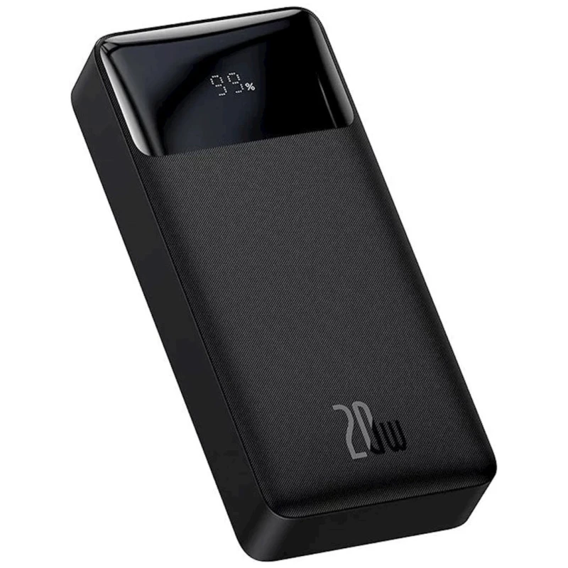 Внешний аккумулятор Baseus Bipow Digital Display Fast Charge Power Bank 20000mAh 20W Black Внешний аккумулятор Baseus Bipow Digital Display Fast Charge Power Bank 20000mAh 20W Black