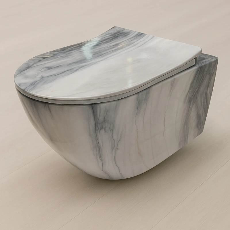 Туалетный гарнитур: Caesar Hanging 1190 Blue Marble / Механизм установки