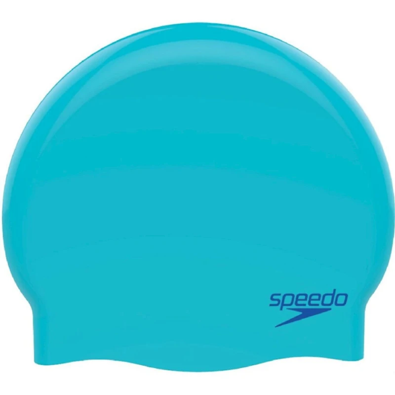 Шапочка для плавания Speedo Plain Moulded Silicone Cap Swim Hat, Light Blue