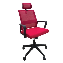 Офисное кресло J 059 A, ткань, 55х47х99 см, красное