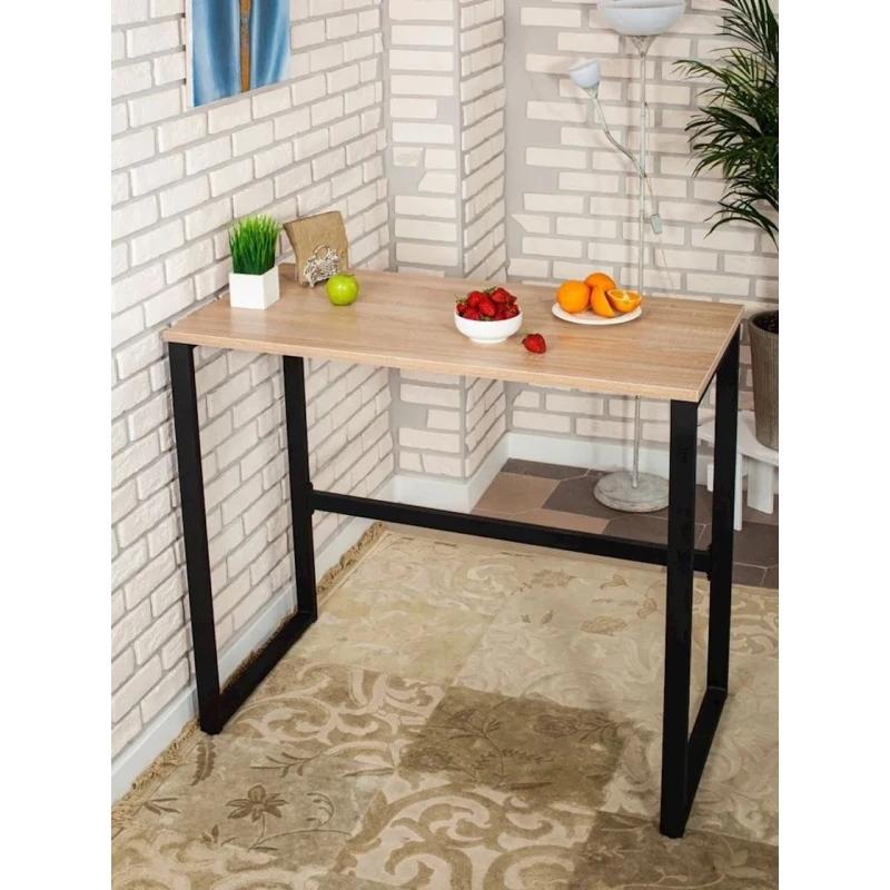 Барная стойка 3563_LoftBarStolBSomona, 90x40x110 см, ЛДСП, коричневая