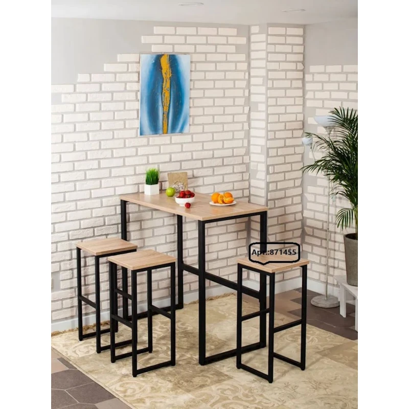 Барная стойка 3563_LoftBarStolBSomona, 90x40x110 см, ЛДСП, коричневая