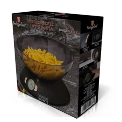 Mətbəx tərəzisi kasa ilə Berlinger Haus Black Rose BH-9276, qara Mətbəx tərəzisi kasa ilə Berlinger Haus Black Rose BH-9276, qara