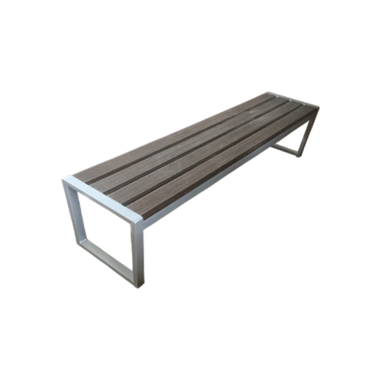 Композитная скамейка Azpark APP-12, серая, композит/металл, 173x60x45 см Композитная скамейка Azpark APP-12, серая, композит/металл, 173x60x45 см