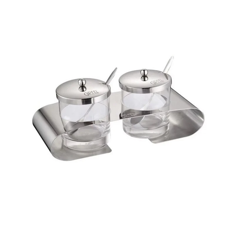 Набор сахарниц Gipfel Renaissance 7040, 300 мл, нержавеющая сталь, серебристый, 2 элемента Набор сахарниц Gipfel Renaissance 7040, 300 мл, нержавеющая сталь, серебристый, 2 элемента