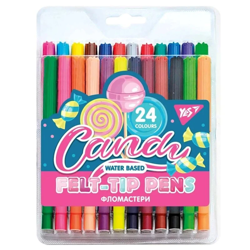 Набор фломастеров Yes Sweet Cream 650507, 24 шт Набор фломастеров Yes Sweet Cream 650507, 24 шт