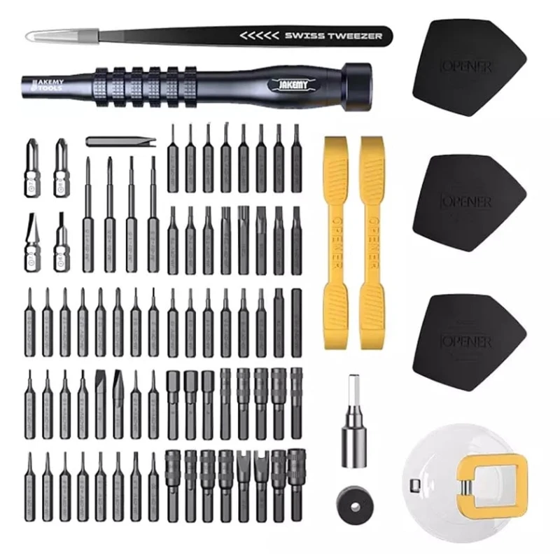 Набор бит с отверткой Jakemy JM-8187 83 в 1-ом, белый