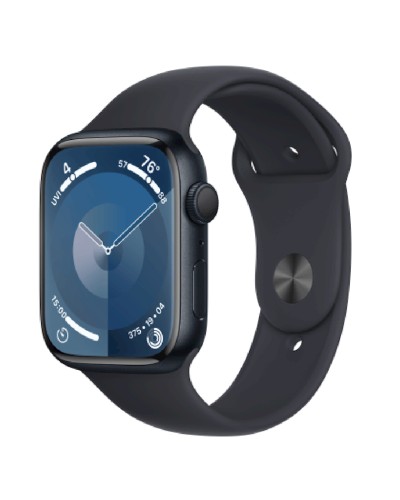 Ağıllı saat Apple Watch Series 9 41mm Midnight with Midnight Sport Band, S/M (MR8W3QI/A)