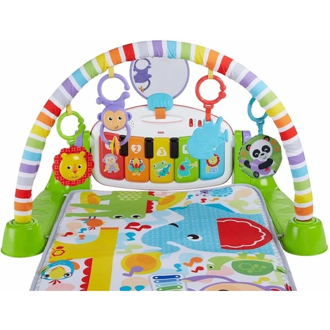 Musiqili oyun döşəkcəsi Fisher-Price Deluxe Kick 'n' Play Piano Gym