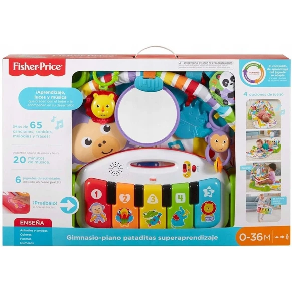 Musiqili oyun döşəkcəsi Fisher-Price Deluxe Kick 'n' Play Piano Gym