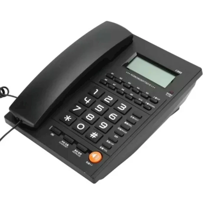 Telefon KT-T2019CID, qara