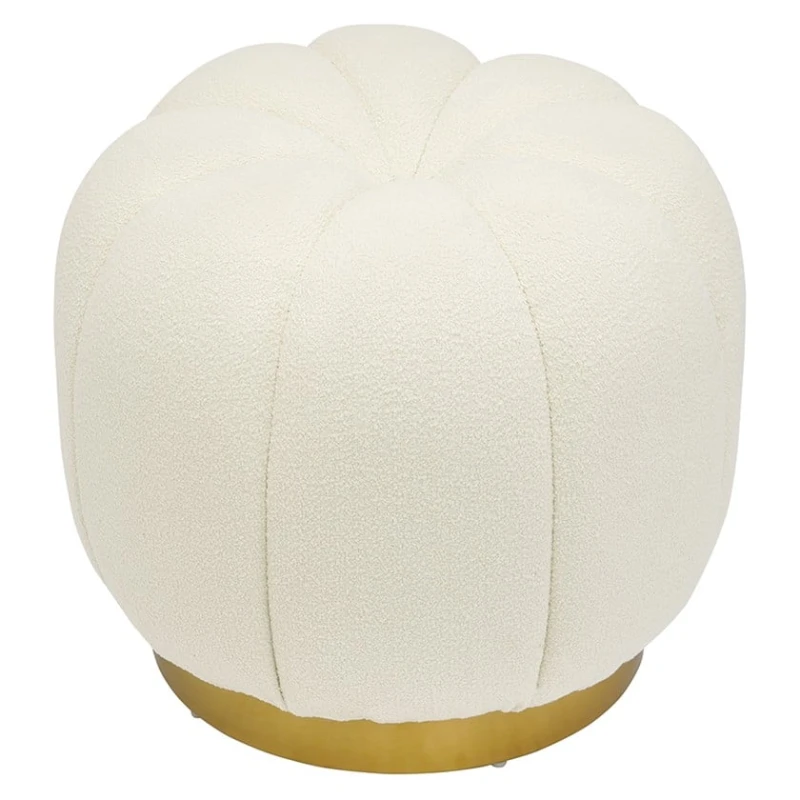 Пуфик 28, ткань, белый, 40x35x35 см Пуфик 28, ткань, белый, 40x35x35 см