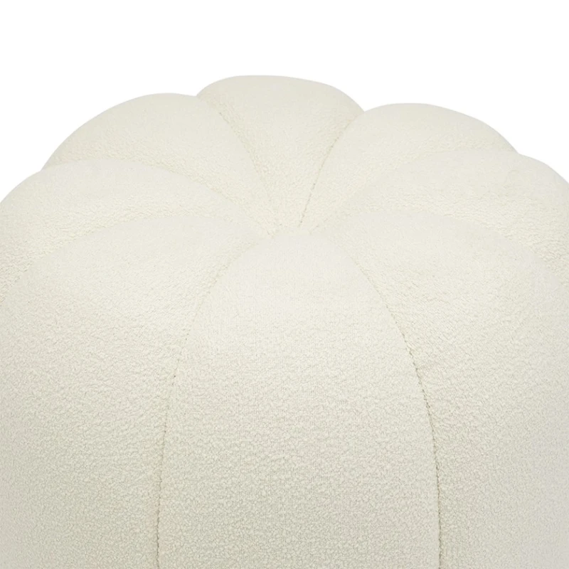 Пуфик 28, ткань, белый, 40x35x35 см Пуфик 28, ткань, белый, 40x35x35 см