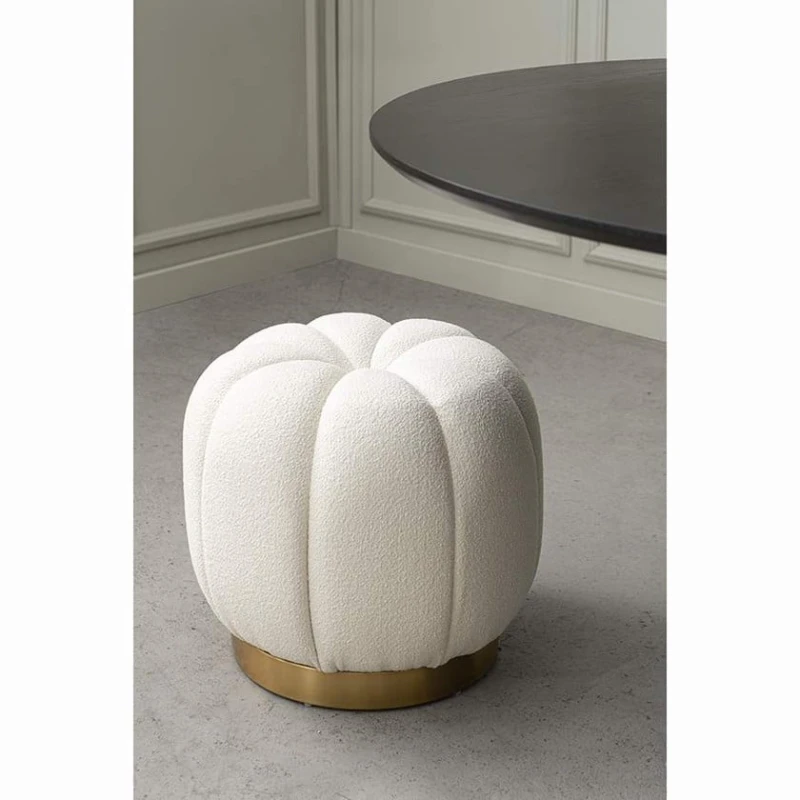 Пуфик 28, ткань, белый, 40x35x35 см Пуфик 28, ткань, белый, 40x35x35 см