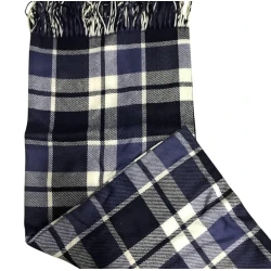 Плед-покрывало MiraNova CTS-574, двуспальное, синее, 150х200 см