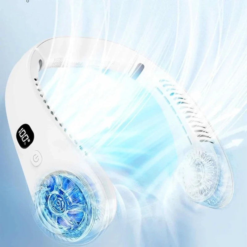 Нашейный вентилятор со светодиодным цифровым дисплеем EM10012943 Нашейный вентилятор со светодиодным цифровым дисплеем EM10012943