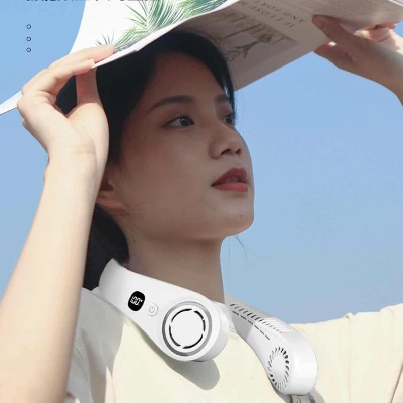 Нашейный вентилятор со светодиодным цифровым дисплеем EM10012943 Нашейный вентилятор со светодиодным цифровым дисплеем EM10012943