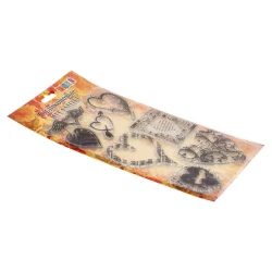 Силиконовые штампы Decola Сердечки, 8 шт