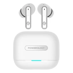 Беспроводные наушники Powerology 6 Mic Hybrid ANC + ENC True Wireless White