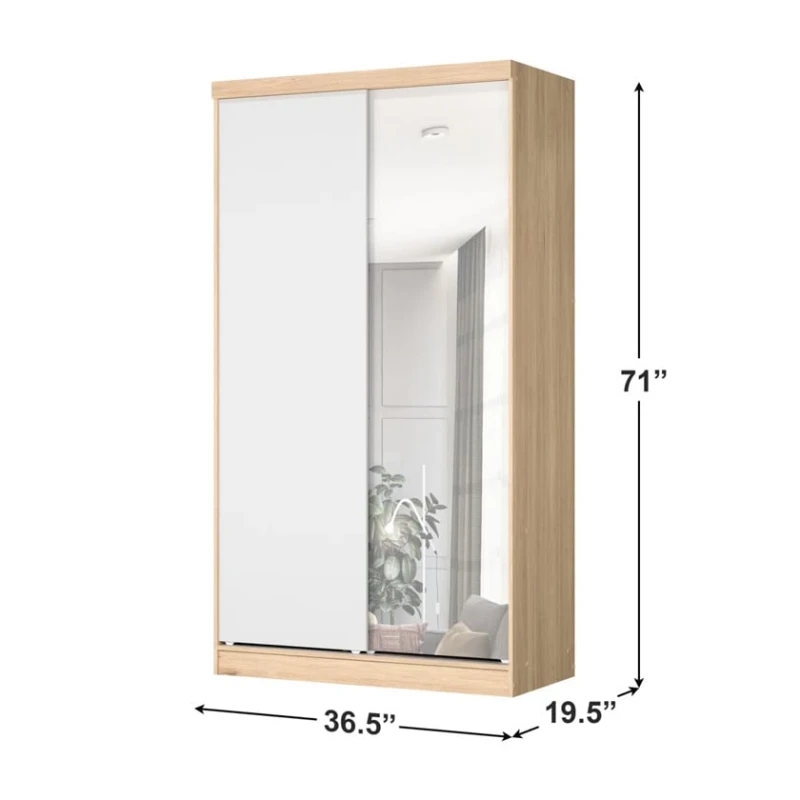 Шкаф Elegant Wood ZARR201, ламинат, 92х50.2х180.2 см Шкаф Elegant Wood ZARR201, ламинат, 92х50.2х180.2 см