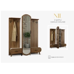 Комплект для коридора Nil 2, местное производство, 90x195x45 см - AL-74 Комплект для коридора Nil 2, местное производство, 90x195x45 см - AL-74