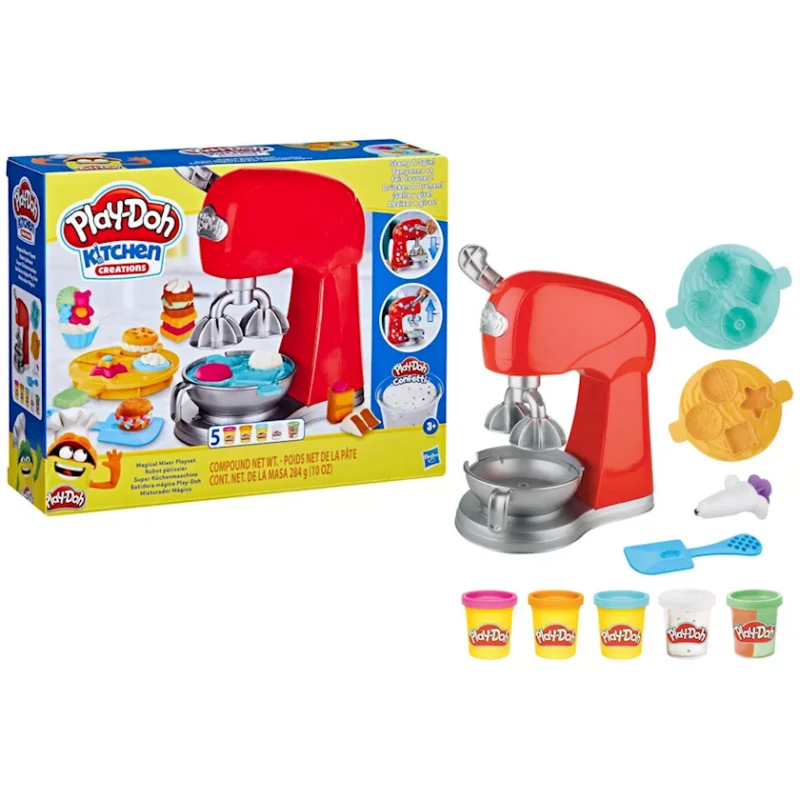 Набор для лепки Hasbro Play-Doh F4718 Kitchen Creations Magical Mixer, 3+ лет Набор для лепки Hasbro Play-Doh F4718 Kitchen Creations Magical Mixer, 3+ лет