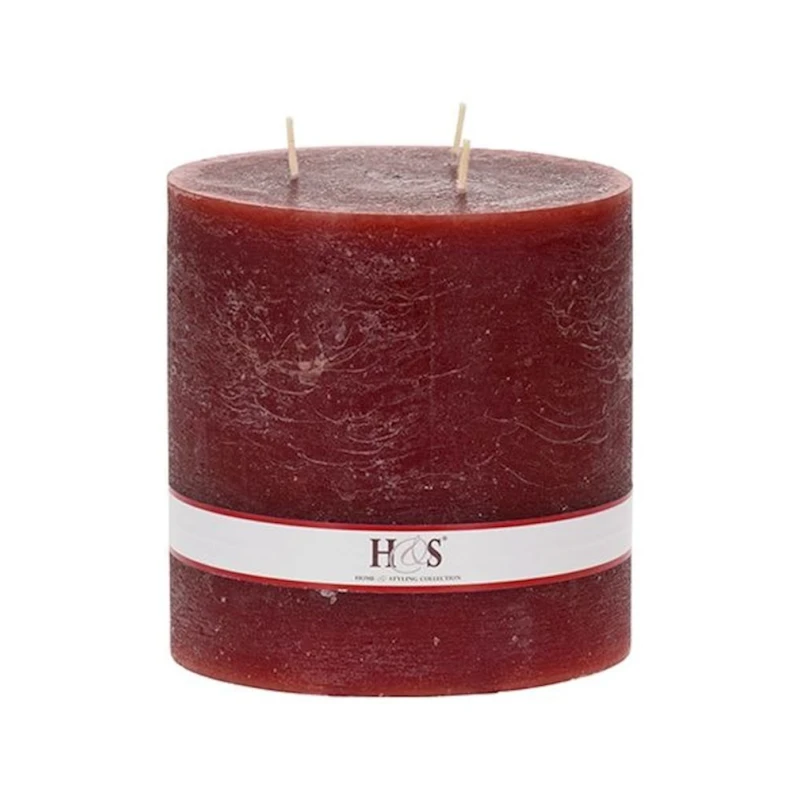 Свеча Hom-me, 14x14 см, красная Свеча Hom-me, 14x14 см, красная