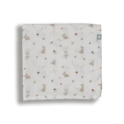 Детский плед Funnababy Grass, хлопок, белый/бежевый, 120x120 см Детский плед Funnababy Grass, хлопок, белый/бежевый, 120x120 см