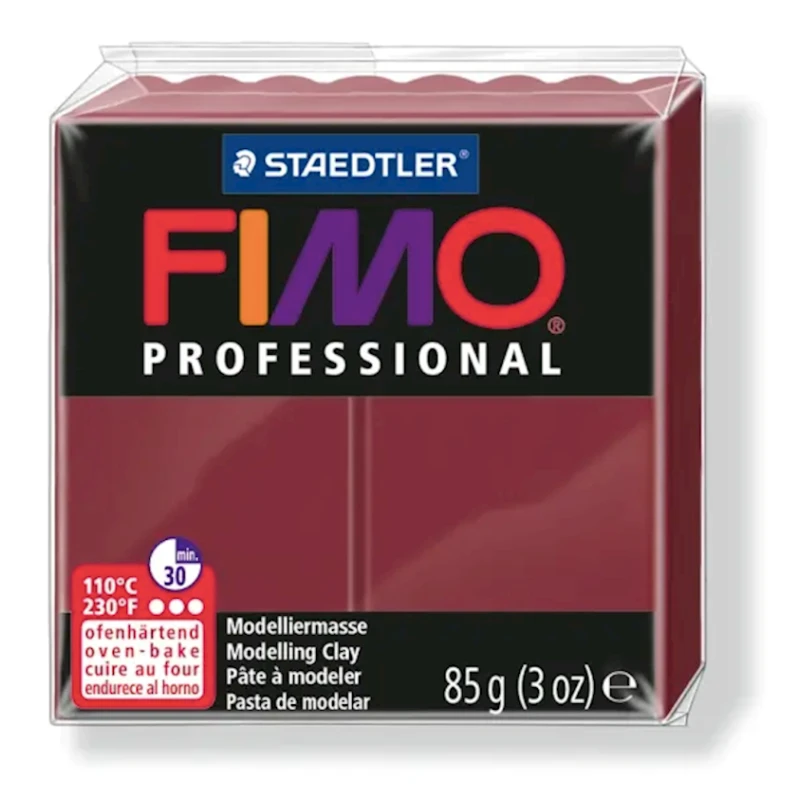 Polimer gil Fimo Professional, 85 q, bordo