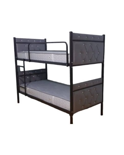 İki mərtəbəli çarpayı, metal, qara/boz, 200x90x170 sm - mna_4