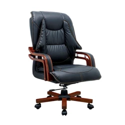 Ofis üçün kreslo B101, dəmir/dəri, qara, 130x65 sm