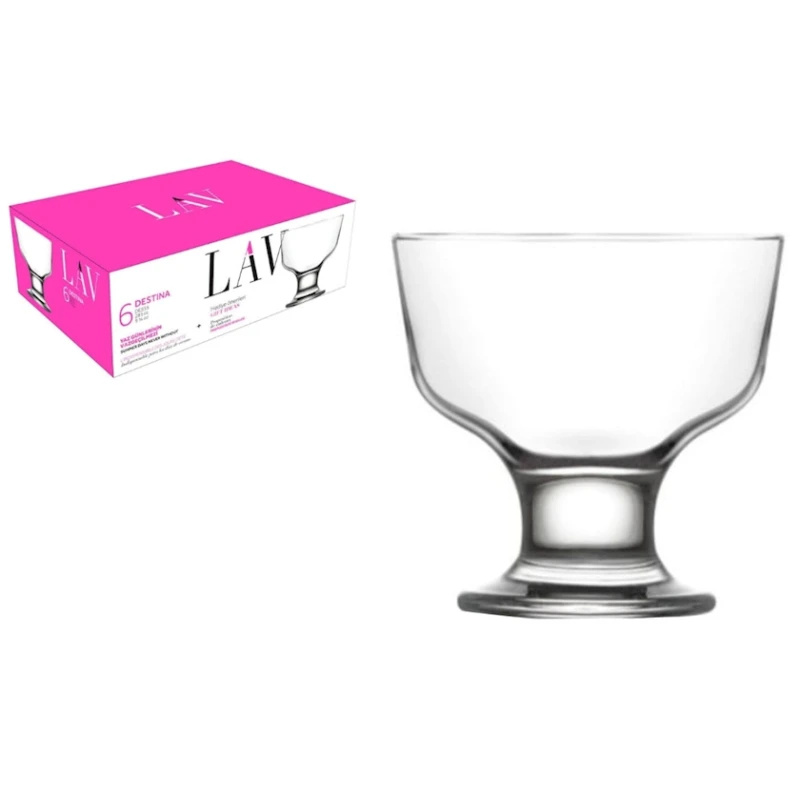 Набор креманок Lav DE555, 6 шт, 285 мл, стекло Набор креманок Lav DE555, 6 шт, 285 мл, стекло