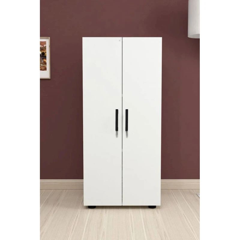 Шкаф распашной Beri ev_12115508, ЛДСП, белый, 109x49x32 см Шкаф распашной Beri ev_12115508, ЛДСП, белый, 109x49x32 см