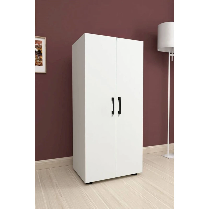 Шкаф распашной Beri ev_12115508, ЛДСП, белый, 109x49x32 см Шкаф распашной Beri ev_12115508, ЛДСП, белый, 109x49x32 см