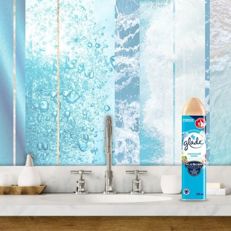 Освежитель воздуха Glade Океан, 300 мл Освежитель воздуха Glade Океан, 300 мл