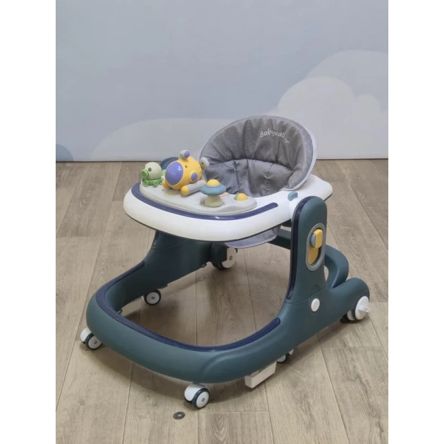 Детский манеж 801, синий, серый, бежевый