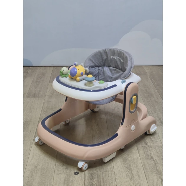 Детский манеж 801, синий, серый, бежевый