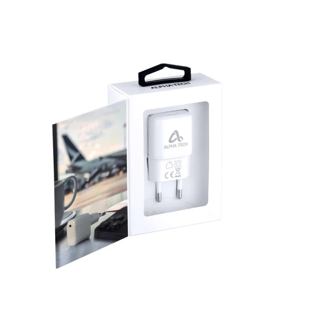 Сетевое зарядное устройство Alpha Tech GaN 65W White Сетевое зарядное устройство Alpha Tech GaN 65W White