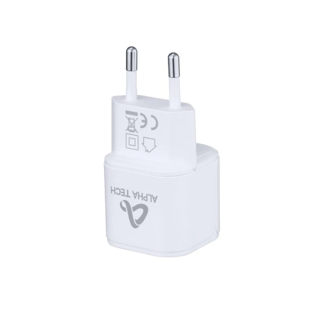 Сетевое зарядное устройство Alpha Tech GaN 65W White Сетевое зарядное устройство Alpha Tech GaN 65W White