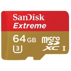 Yaddaş kartı Sandisk Extreme 64GB MicroSDXC Class 3 with Adapter