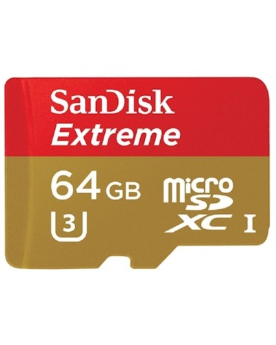 Yaddaş kartı Sandisk Extreme 64GB MicroSDXC Class 3 with Adapter