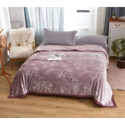 Плед Maison Dor, 200x230 см, двуспальный, бамбук, розовый/белый