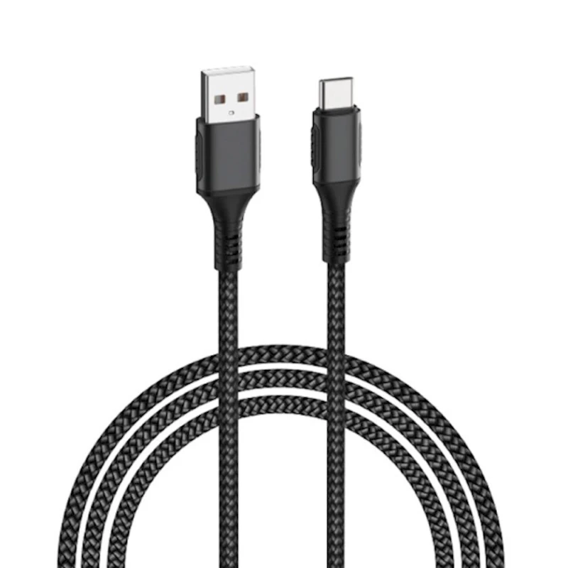 USB kabel Wiwu F12 Cyclone 5A USB to Type-C 1.2m, qara