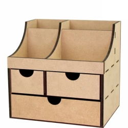 Декоративный комод-органайзер Rosa Talent, 24х19х23 см, МДФ, 3 шухляды