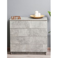 Tumba Letta, LDSP, boz, 73х33х75 sm