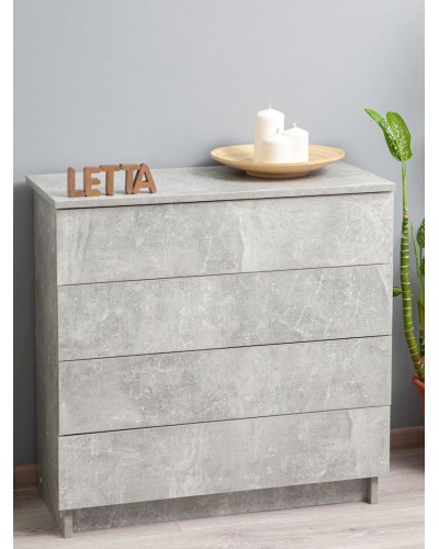 Tumba Letta, LDSP, boz, 73х33х75 sm